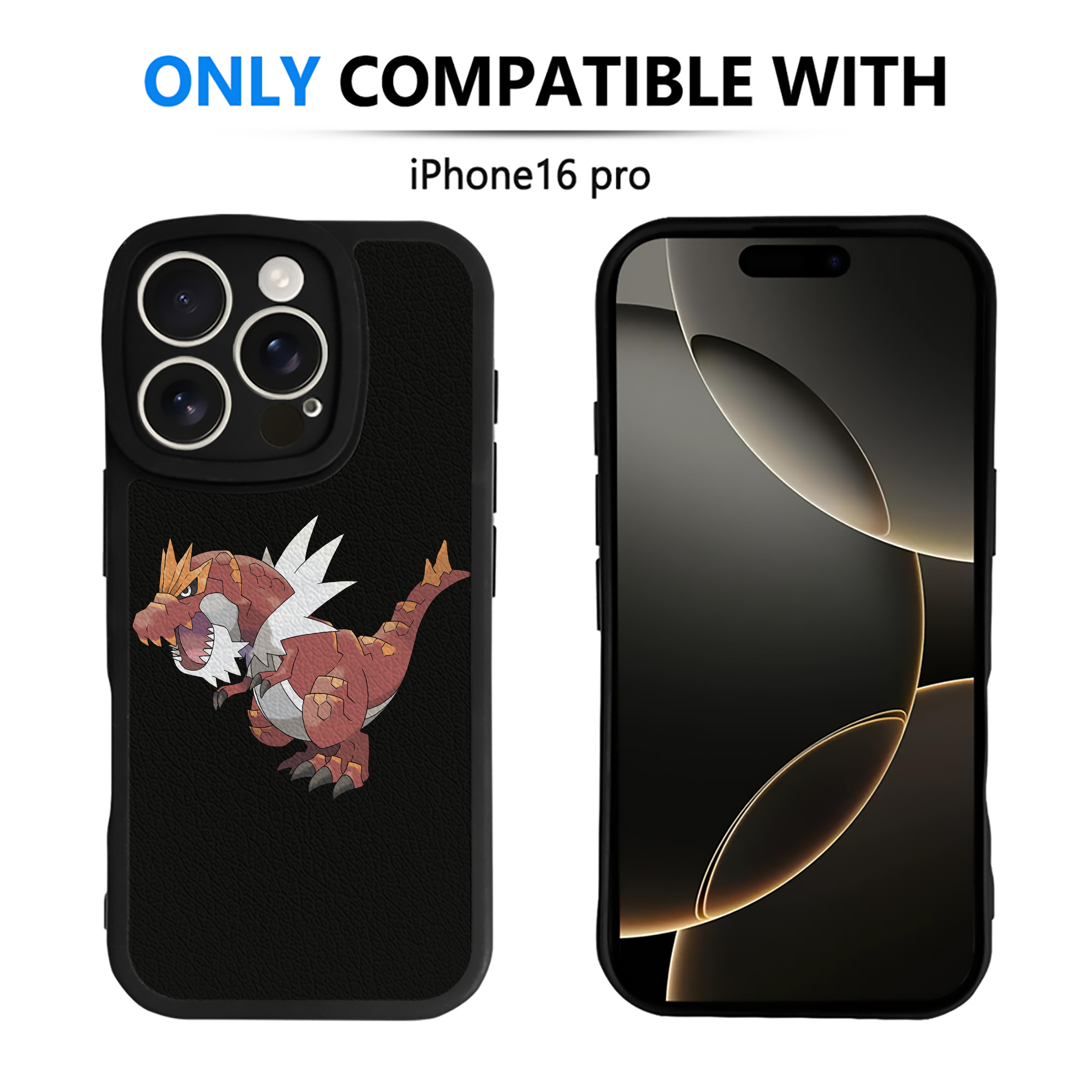 （画像用） ポケットモンスター Pokémon 【iPhone 16シリーズ対応】シリコンスマホケース（レザー調） 材質：シリコン